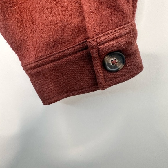 NWT Wild Fable Oversized Chocolate long sleeve collared button down size XXS - Picture 7 of 11